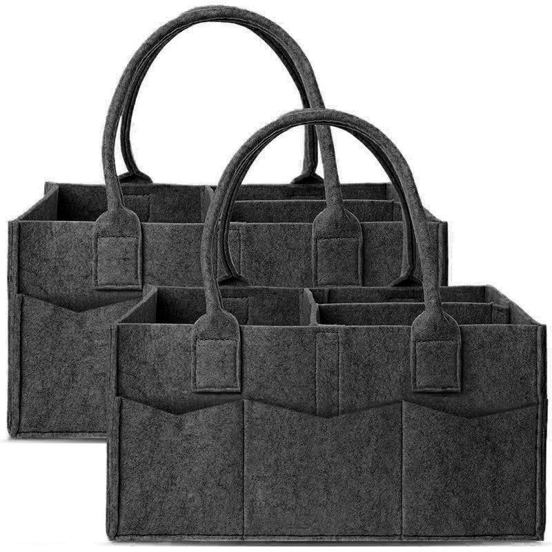 Große Filz-Windeltasche - Outdoor-Aufbewahrung & Kleinkram-Organizer für Mütter