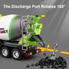 1:24 Mixer Truck Container Car Toy Model Alloy Diecast Doors Opened Sound Light Engineering Vehicle Models Gift for Kids