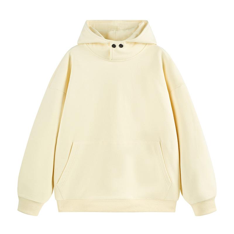 New Autumn and Winter Solid Color Sweatshirt Casual Versatile Hooded Sweatshirt Japanese Loose Simple Shoulder Drop-off Head