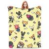 Aggretsuko Blanket Quality Soft Throw Blanket Autumn Travel Couch Chair Pattern Bedspread