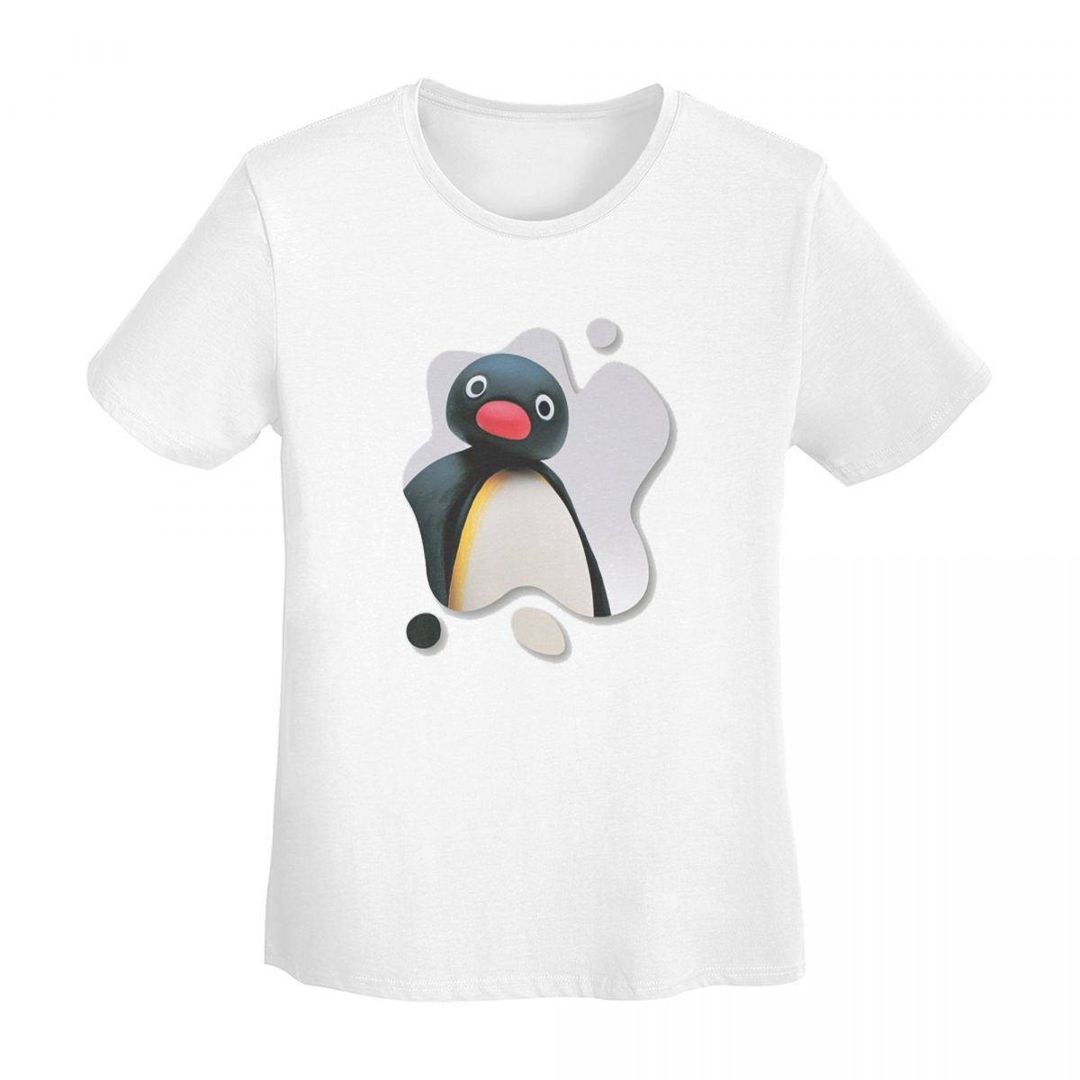 Pingu Pinga Penguin Tv TShirt Women Short Sleeve T Shirts Crew Neck Streetwear Cotton Summer Tees Streetwear S