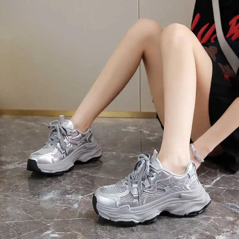 Fashion Key Height Parkour Luxury Women's Boots Loafers Green Women's Sneakers Shoes Retro Sports Shoose Fashion Outside In Offers