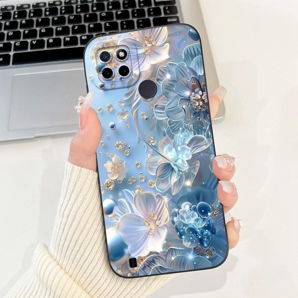 For Realme C21Y RMX3261 RMX3263 C25Y RMX3269 Cover For Realme C21Y Case Cute Cat Funny Cool Fashion Silicone Shockproof Bumper