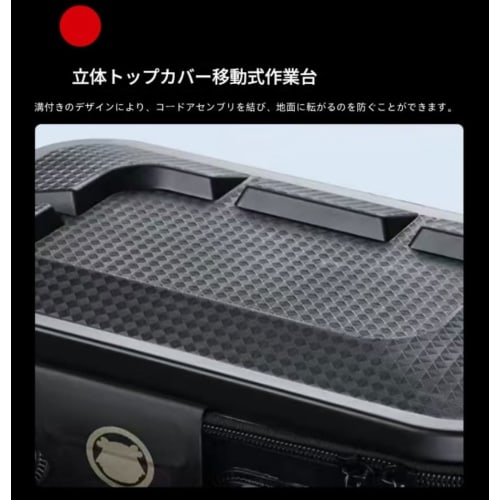 Sit-on Tackle Box with Rod Holder, Tackle Bag, Fishing Bucket, 45cm, with Pliers Holder, EVA Material, Multifunctional Fishing Tackle Case, Disaster P