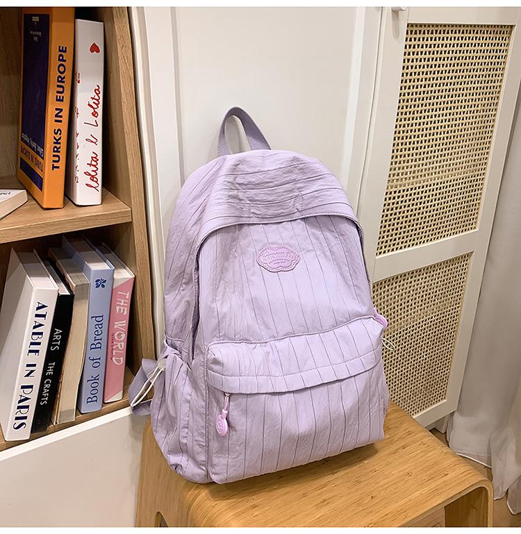 

Школьный рюкзак 2025 новый Мори свежий и милый школьный рюкзак для студентов колледжа простой и универсальный рюкзак для путешествий легкий однотонный рюкзак