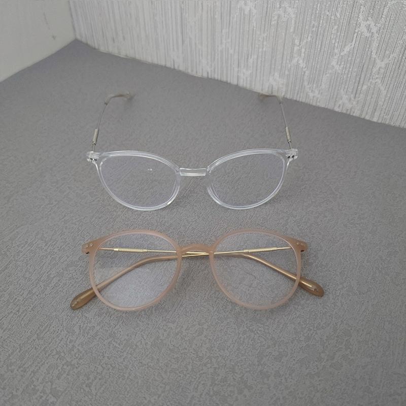 2 Pairs Per Set Basic Classic Anti Blue Light Blocking Glasses Vintage Men Women Office Outdoor Female Accessory Eyewear