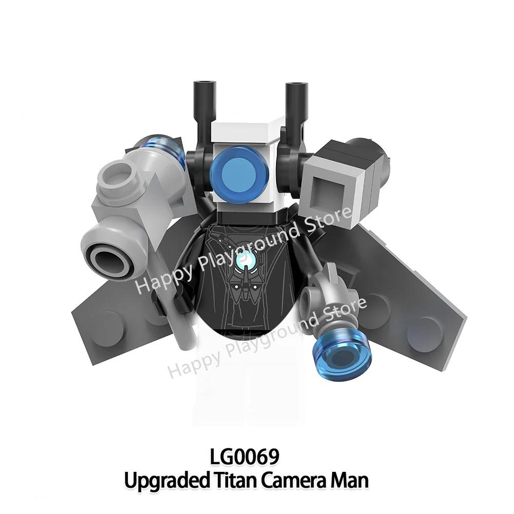 New Skibidi Toilet Man Anime Cartoon Bricks Dolls Figure Cameraman Speakerman TV Man Action Bricks Toy Figures Building Blocks