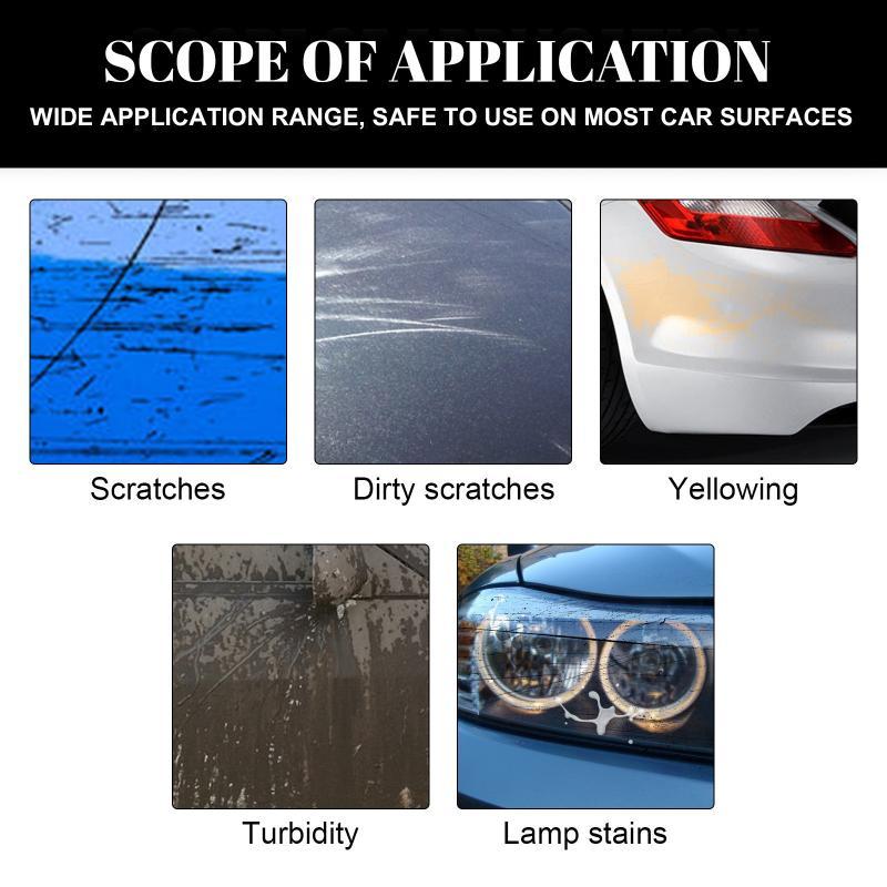 Car Scratch Repair Paste Professional Car Paint Restorer Remove Scuffs Water Spots Swirls for DIY Car Detailing Home Use