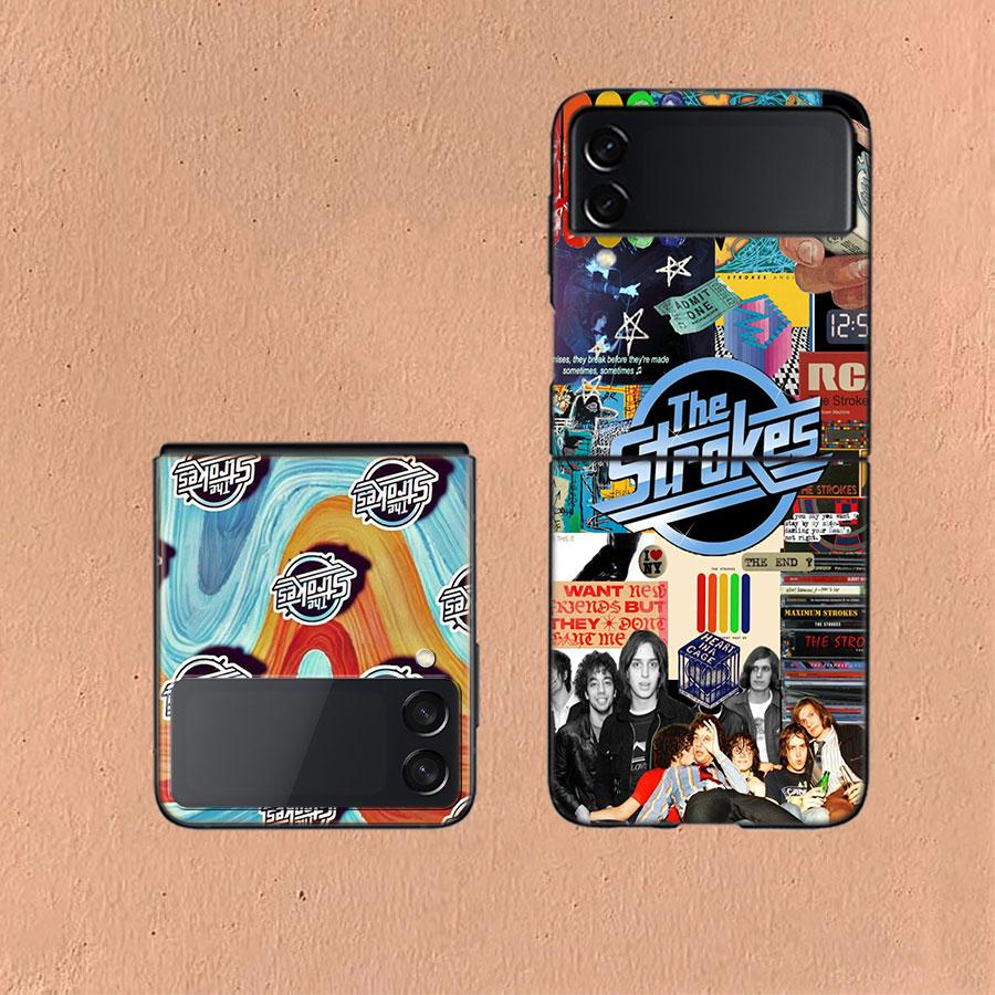 The Strokes Phone Case For Samsung Z Flip 6 7 5G Galaxy Z Flip 5 4 3 5G Cases Shockproof Hard Cover TPU