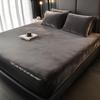 2025 Velvet Thermal Mattress Cover, Plush Fabric Sheets For Winter, Bed Cover, Bed Sheets Set For Single Double King Queen Bed 160x200
