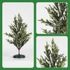 1PC 37CM Artificial Green Hanging Snowflake Christmas Tree Home Tabletop Christmas Tree DIY Party Window Decoration
