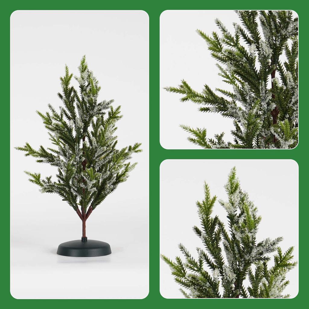1PC 37CM Artificial Green Hanging Snowflake Christmas Tree Home Tabletop Christmas Tree DIY Party Window Decoration