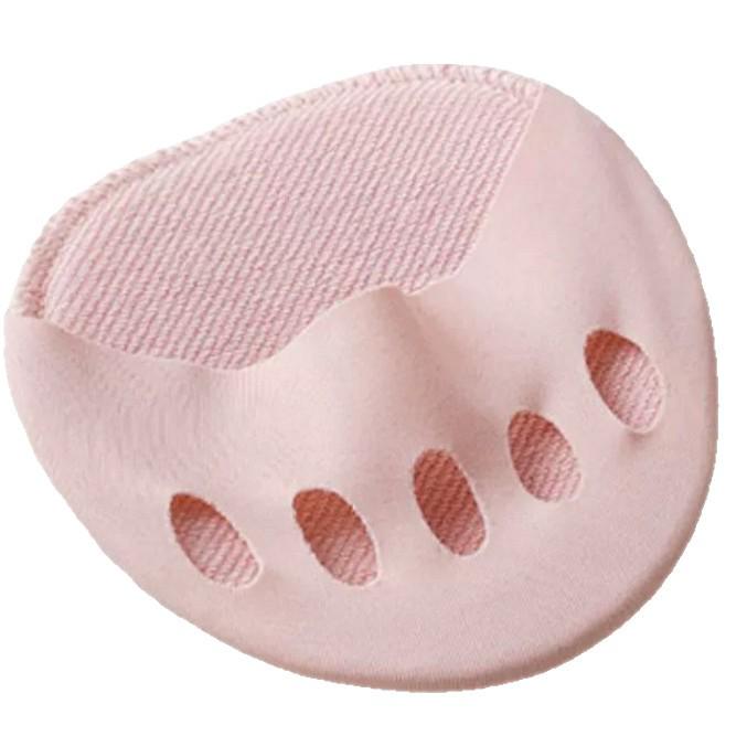 Șosete invizibile cu cinci degete din mătase de gheață pentru femei - Șosete cu degete cu talpă din bumbac pentru vară