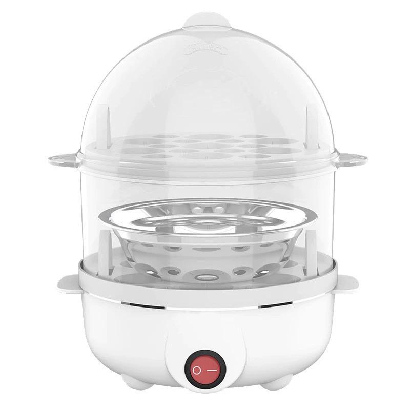 Hervidor de huevos automático multifuncional para desayuno, vaporera eléctrica compacta para el hogar