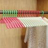 10Pcs Anti-Slip Folding Clothes Hangers Rotatable Clothes Holders Clothes Drying Rack  Wardrobe