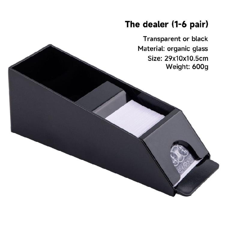 Manual Playing Card Shuffler Plastic 4/6 Deck Playing Card Shoe Playing Card Dealing Shoe Poker Playing Board Game Tool