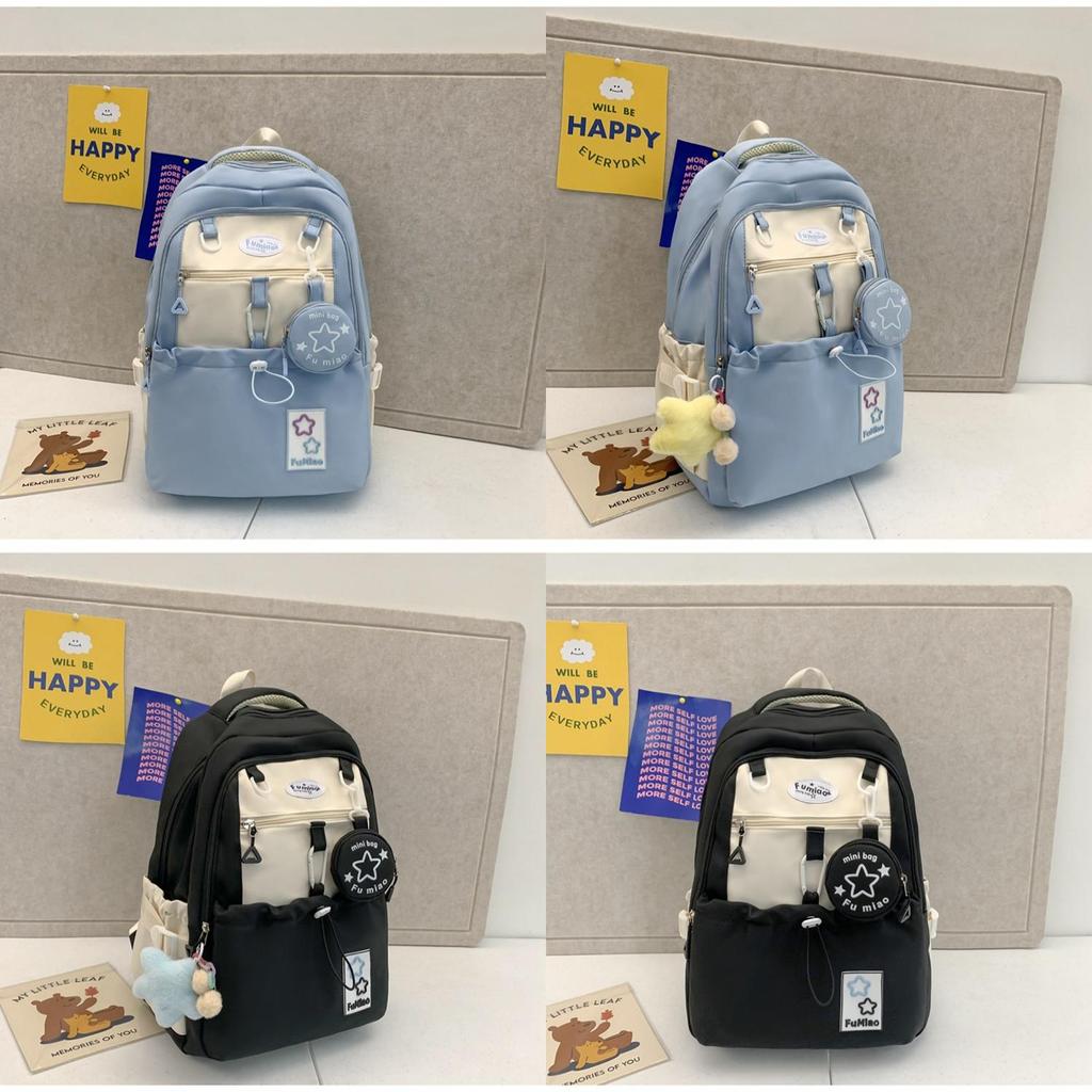 Girl Backpack With Nylon Material And Laptop Storage For School Education