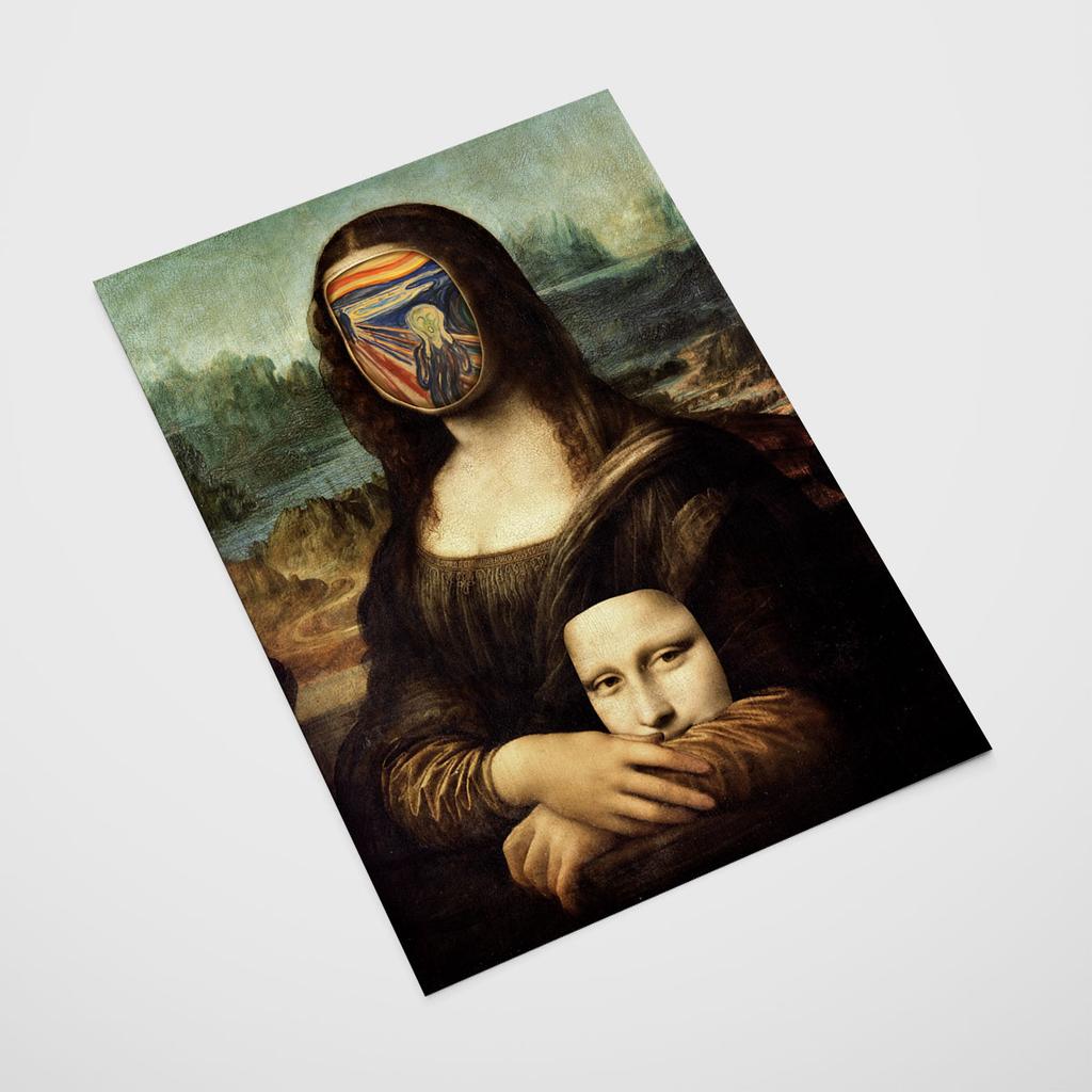 Plakat Mona Lisa scream