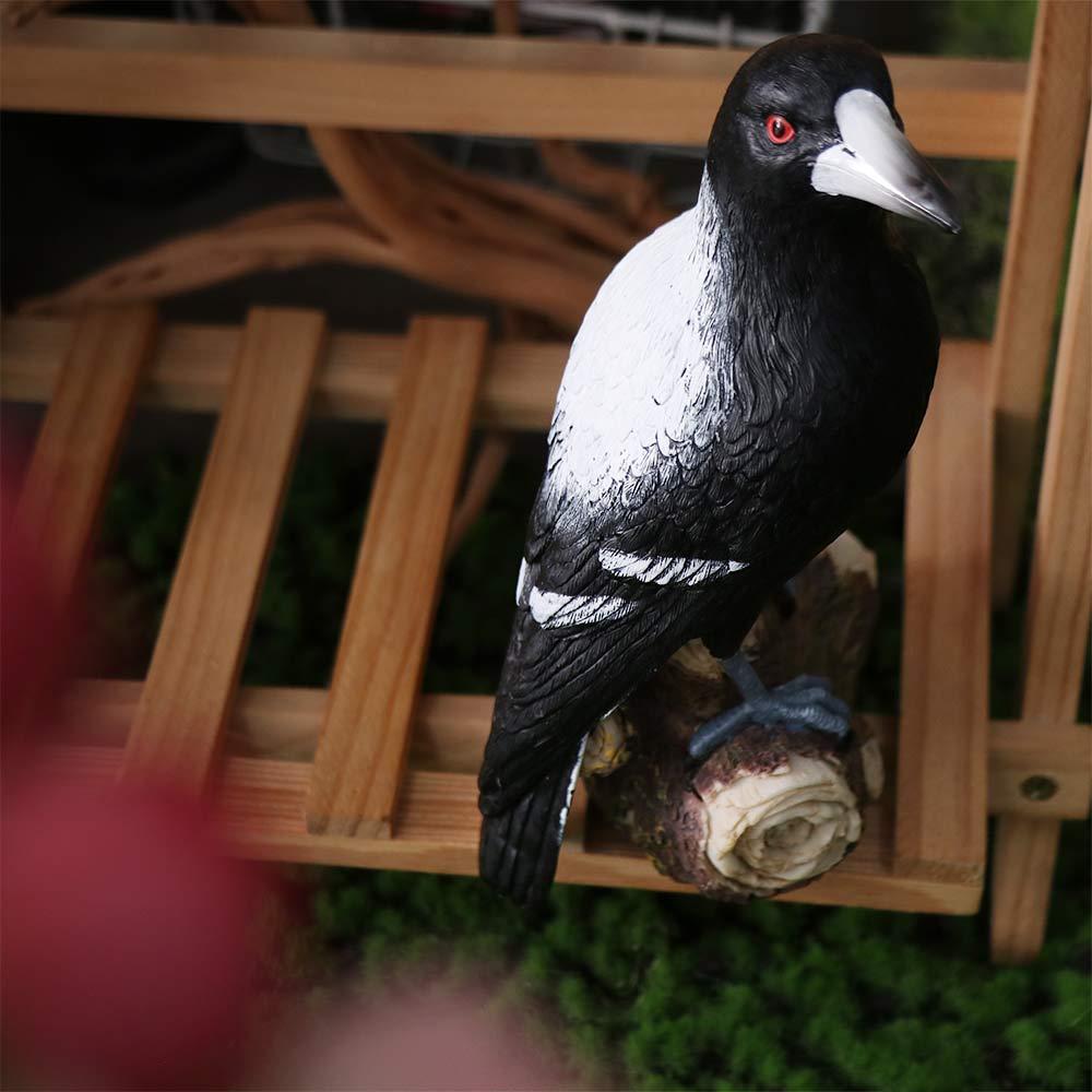 Resin Simulation Magpie Ornament Cute Cartoon Magpie Model Sculpture Creative Handicraft Animal Miniatures Figurine Gift