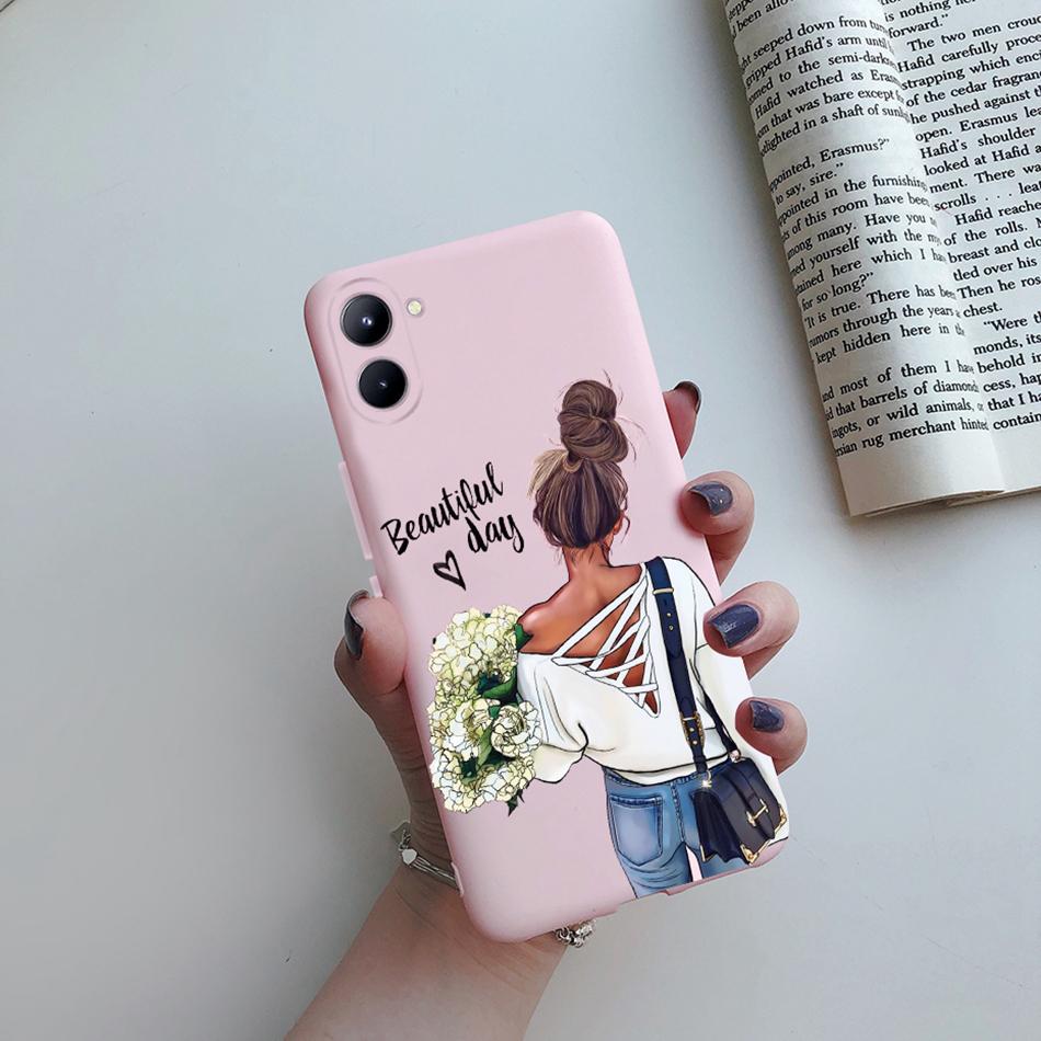 For Realme C33 4G Case Super Mom Baby Fashion Girls Soft Silicone Phone Case For Realme C33 2022 RMX3624 Back Cover Bumper Etui