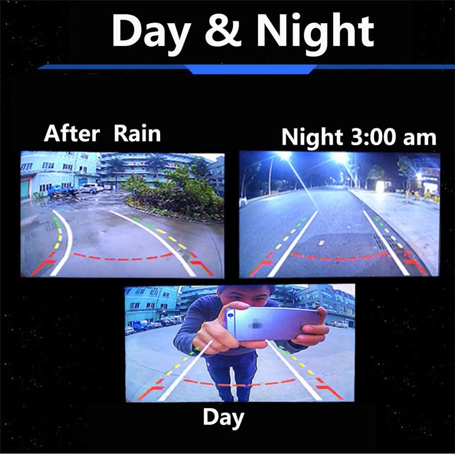 5 Inch Car Monitor TFT LCD HD Digital LED Night Vision Reverse Parking Waterproof with 12LED Dynamic Track Camera