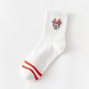 Socks women's medium tube socks, Korean cartoon cute and sweet Korean version of stockings cotton socks college style student socks women