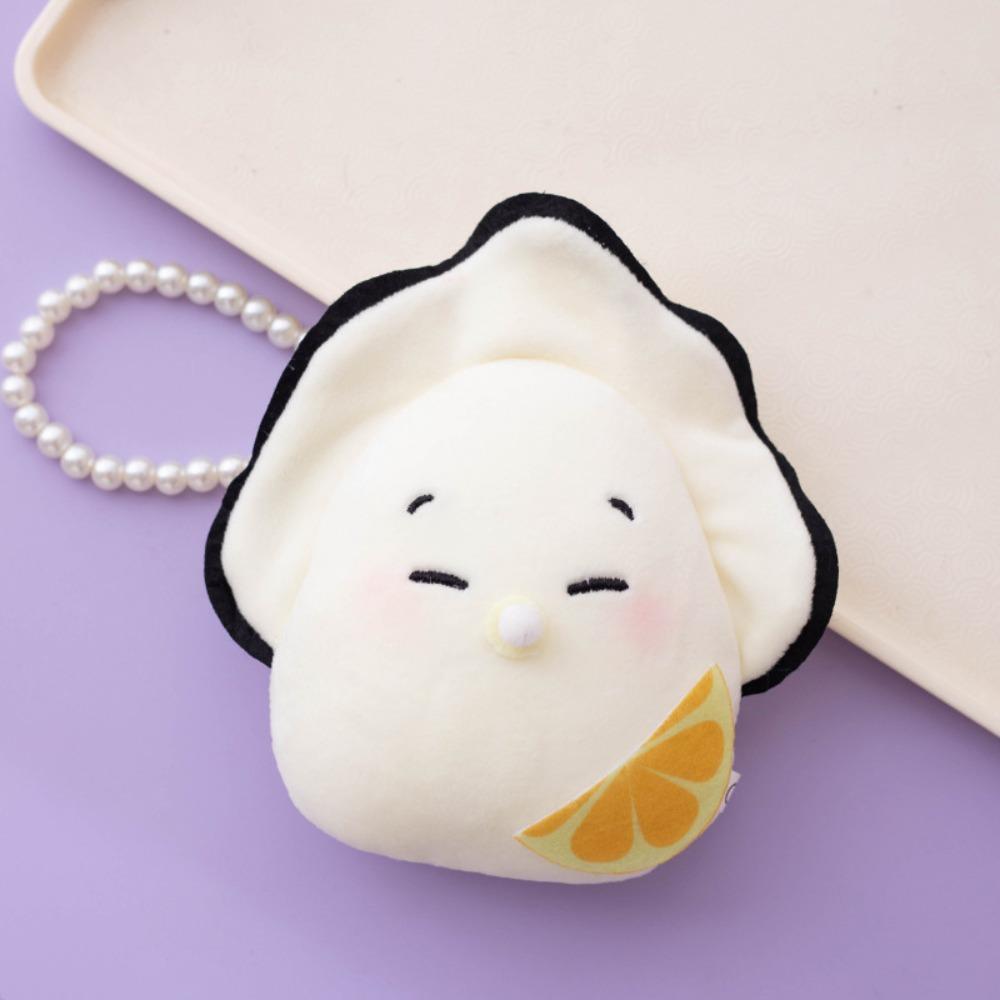 with Pearl Chain Oysters Pendant Doll 10cm Size Oysters Plush Pendant  Keychain Decor