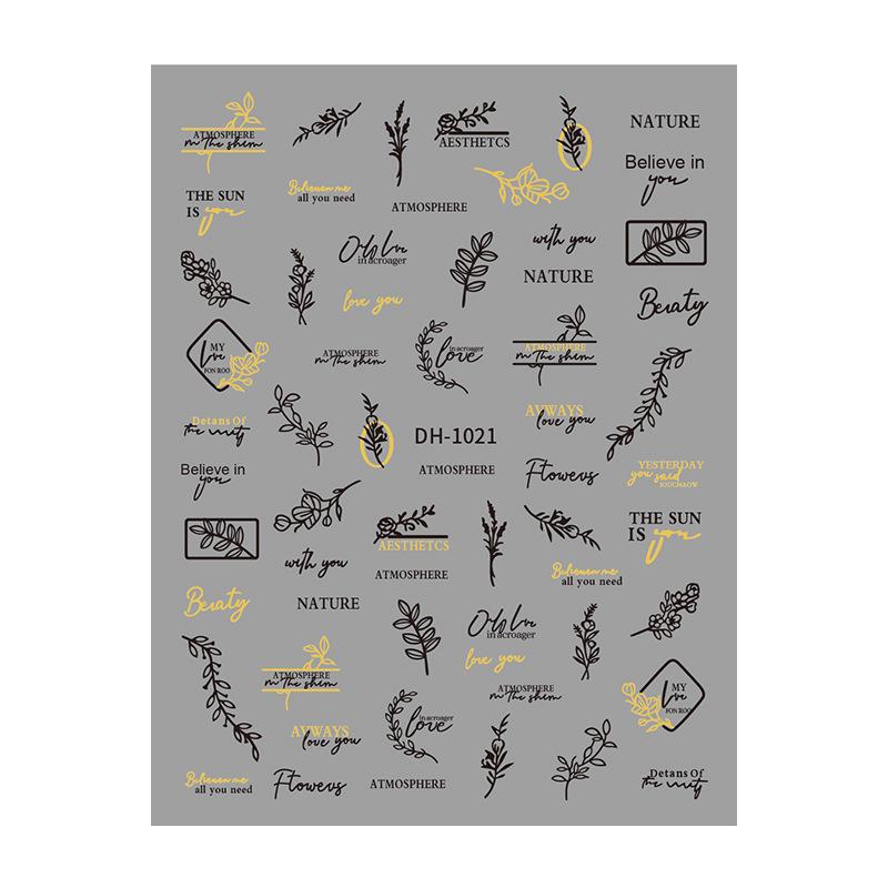 Redanco3D Hot Cartoon & Plant Nail Stickers DH-1021