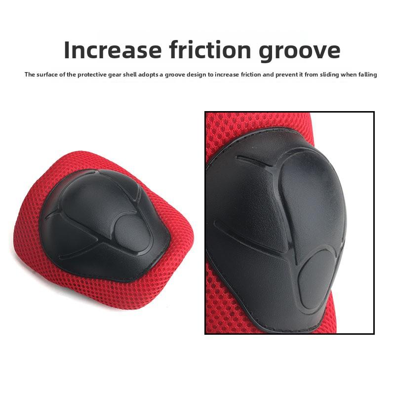 Children's Roller Skating Protective Gear Set Balance Car Skateboard Palm Pads Skating Knee Pads Elbow Pads Bicycle Seven-piece Hard Hat