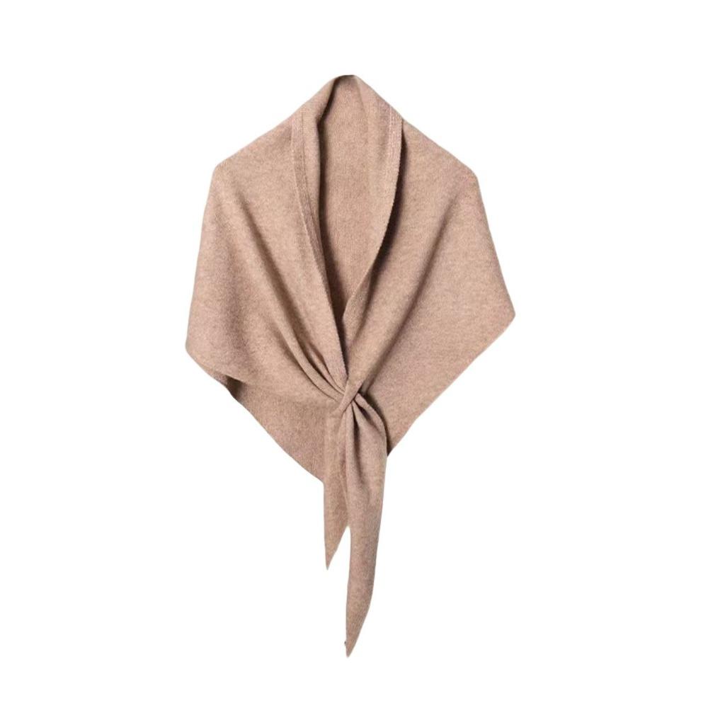 Plush Knitted Triangle Scarf Korean Style Cape Wraps Fashion Winter Shawl Women/Men