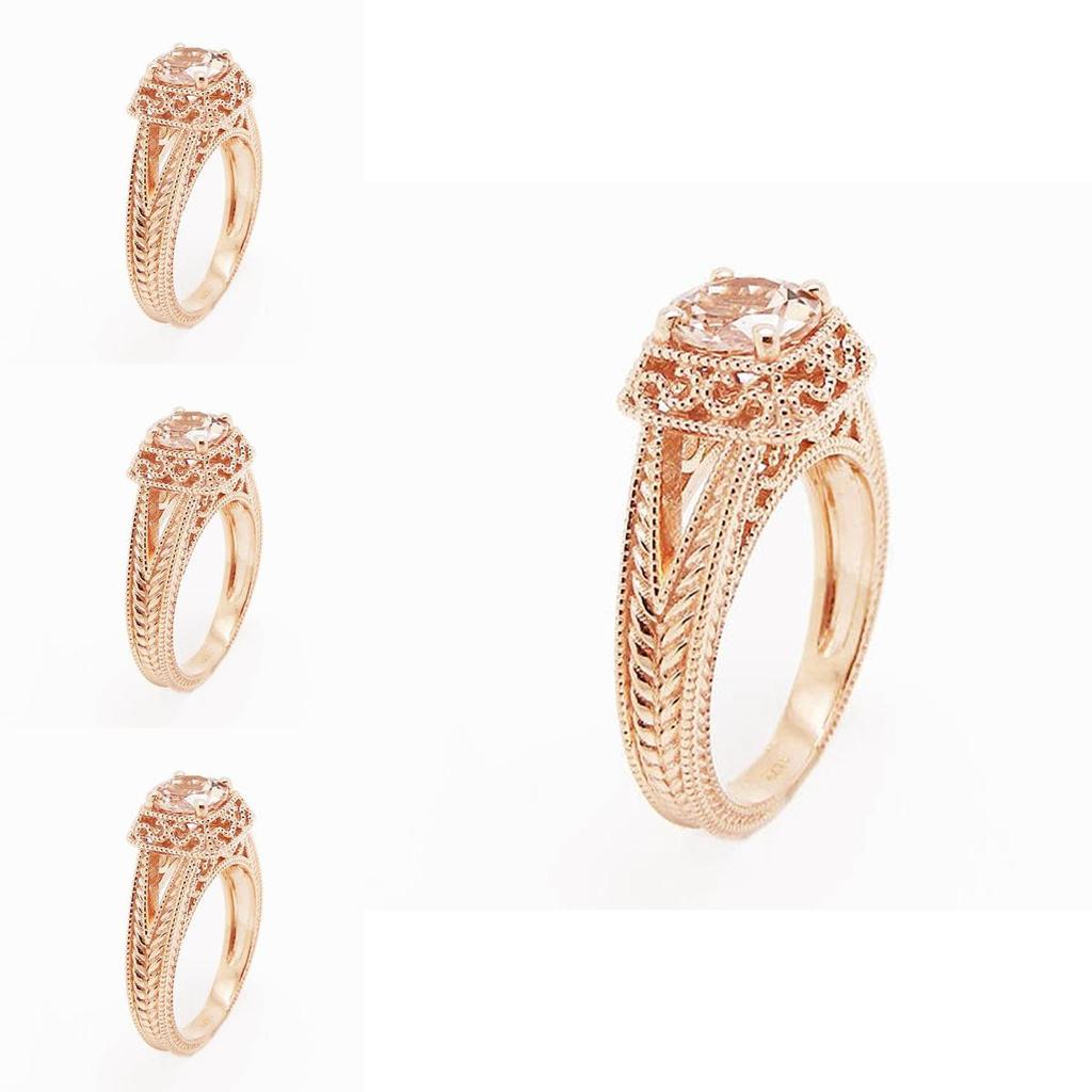 Elegant Rose Gold Square Ring For Birthday Anniversary Engagement And Wedding Celebrations