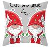 New Christmas Dwarf Pillow Cover Christmas Cute Dwarf Peach Skin Cushion Cover
