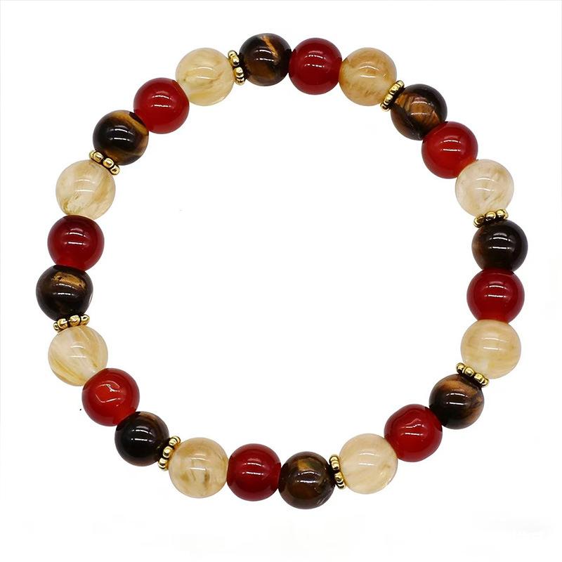 

Tiger Eye & Obsidian 9-Piece Beaded Bracelet Set 1