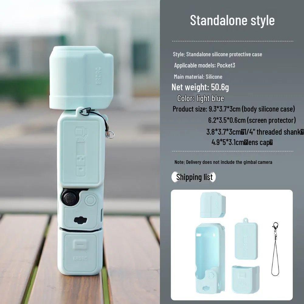 Soft Silicone Protective Case for DJI OSMO Pocket3 - Lens and Gimbal Dust Cover