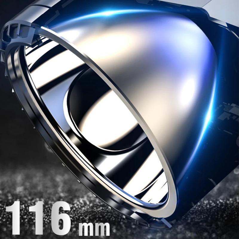 High Light LED Searchlight 1200mAh Long Range Torch USB Rechargeable Work Light P90 Waterproof Floodlight Powerful Flashlight