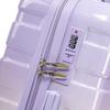 14"/20" 2-Piece PC Spinner Suitcase Set with Combination Lock & 14" Cosmetic Bag (Purple)