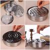 4 Pieces Mosquito Coil Holder Portable Mosquito Incense Holder With Handle Round Metal Sandalwood Holder For Home Camping