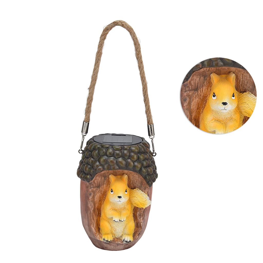 Solar Squirrel Stake Lights Outdoor IP67 Waterproof Squirrel Decorative Lights for Patio Yard