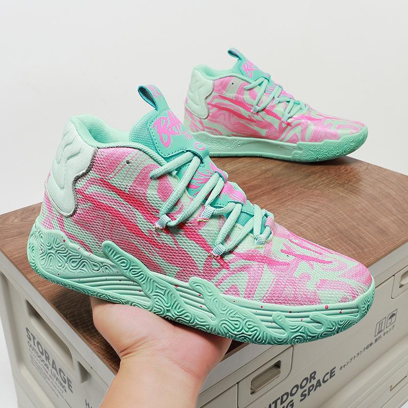 

Баскетбольні кросівки чоловічі та жіночі трим ячі три покоління амортизація легкі сітчасті дихаючі студентські модні трендові спортивні кросівки привіт 45