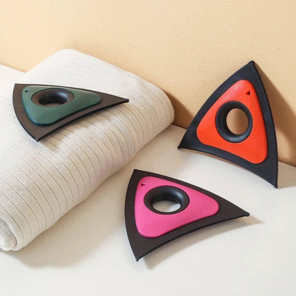 Durable PP Pet Hair Remover Reusable Triangular Hair Remover Brush TPR Removable Brush Triangular Hair Adhesive Household Use