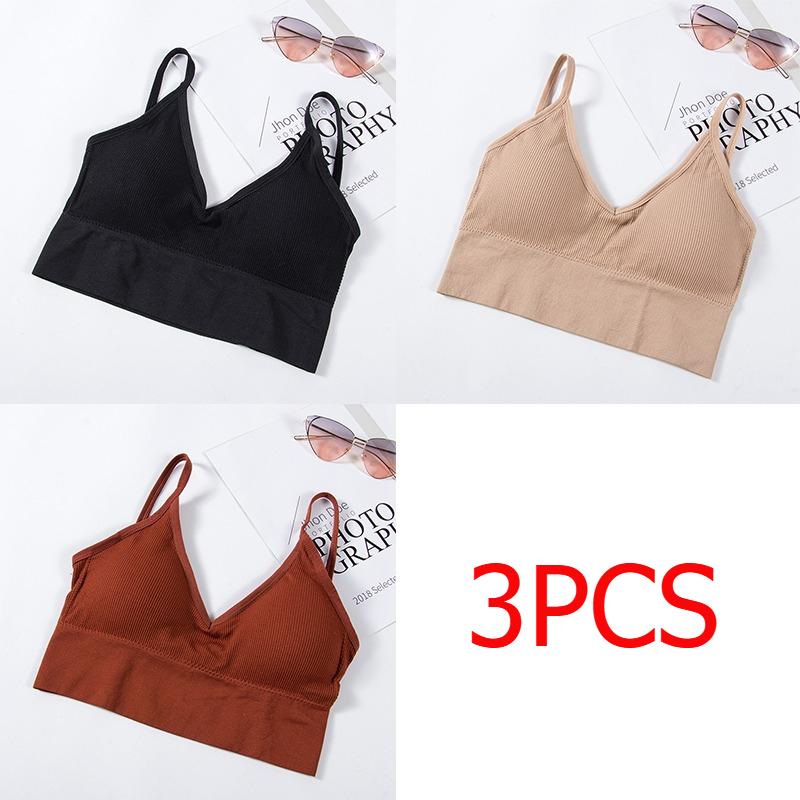 Women Tank Crop Top Seamless Underwear Female Crop Tops Sexy Lingerie Intimates  Removable Camisole