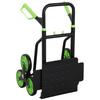 Six-Wheel Folding Sack Barrow Trolley - Black/Green