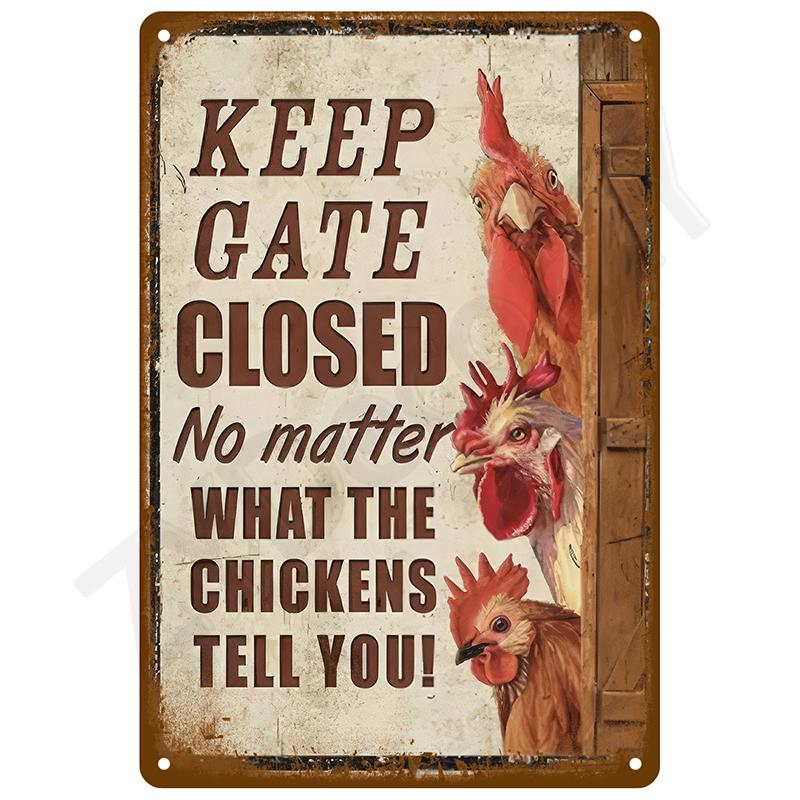 Retro Tin Sign Vintage Metal Signs Plates Posters House Interior Bathroom Wall Art Mural Aesthetic Room Home Decor Decorations