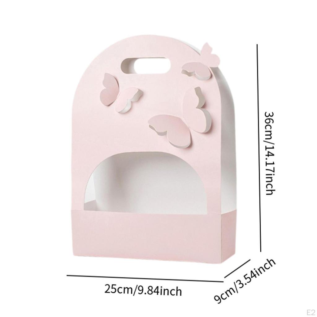 10 Pieces 3D Butterfly Flower Box Paper Versatile Gift Wrap for Graduation