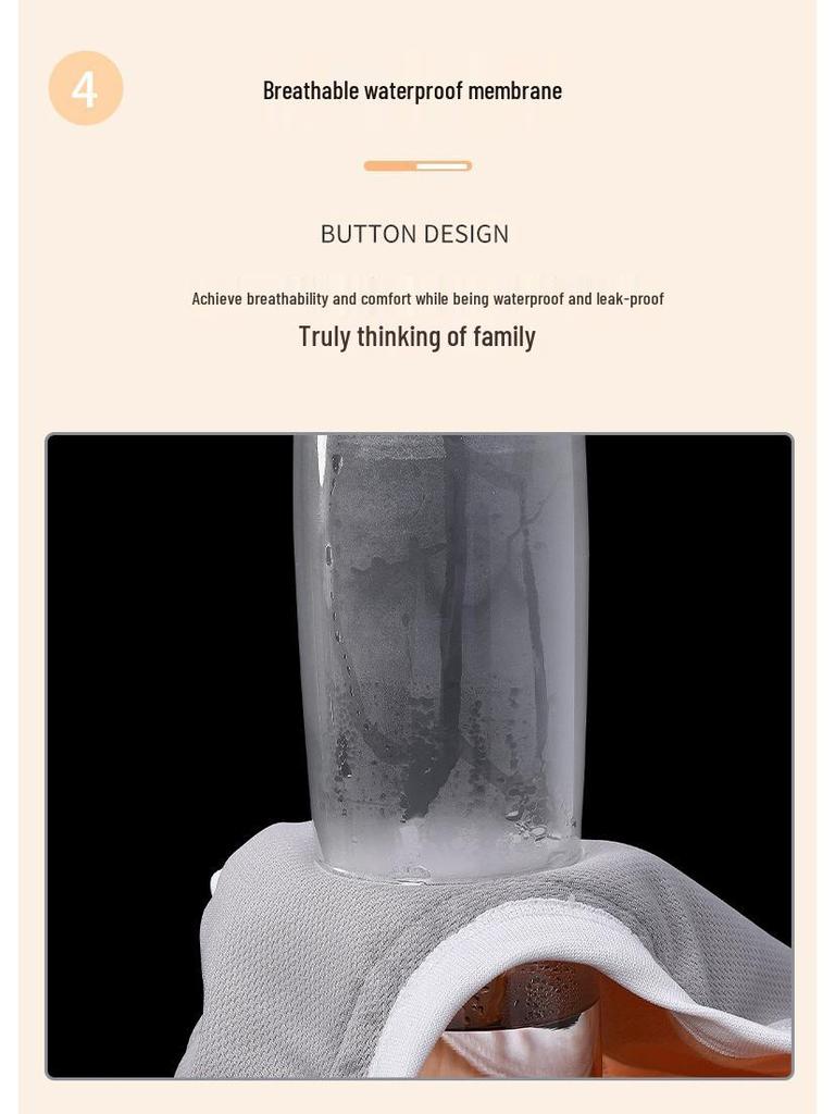 Elderly Anti-Leak Washable Cotton Diapers for Bedridden Care