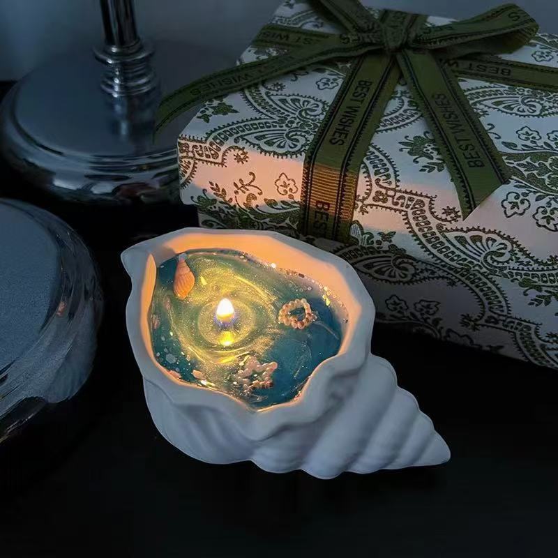 Conch Scented Candle Ornament Gift Bedroom Incense