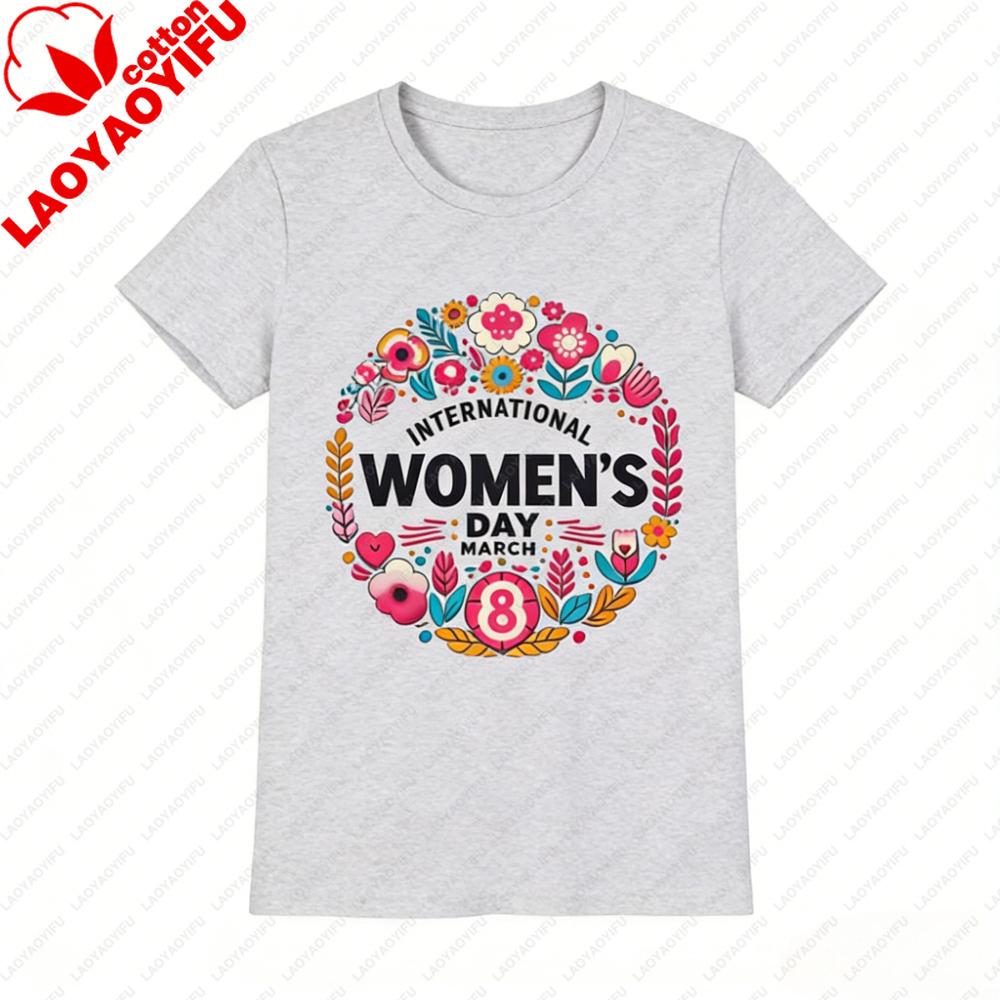 March 8th International Womens Day Shirt Womens History Month Tshirt Group Clothing Fashion Casual Festival Streetwear