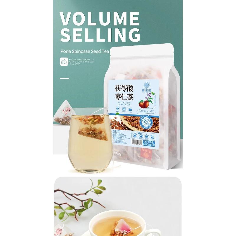 Poria Spinosae Fröte Lily Yam Poria Cocos Sour Jujube Kernel Örtte 250 g
