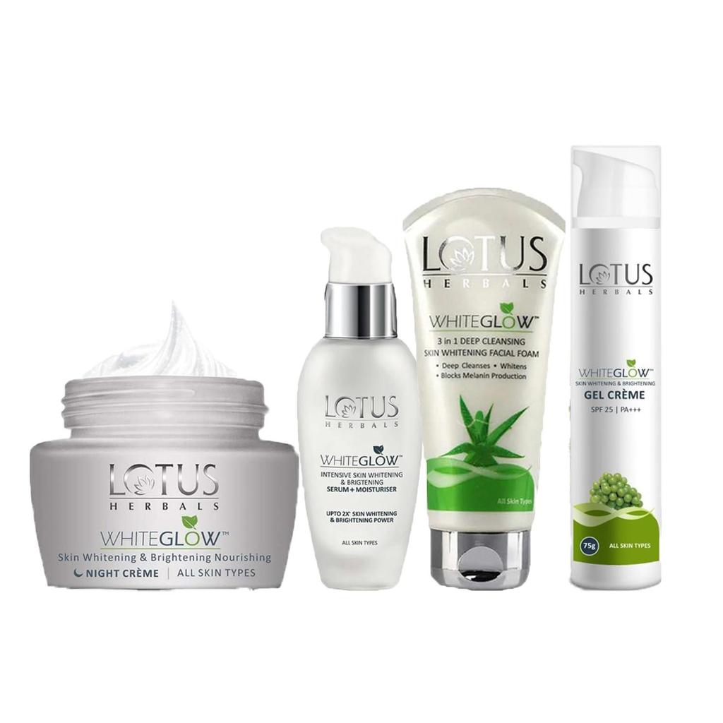 Herbals WG Bigger Gel Cream_75g + Night Cream_60g + Facial Foam_100g + Serum+Moisturiser_30ml ( Set Of 4 )
