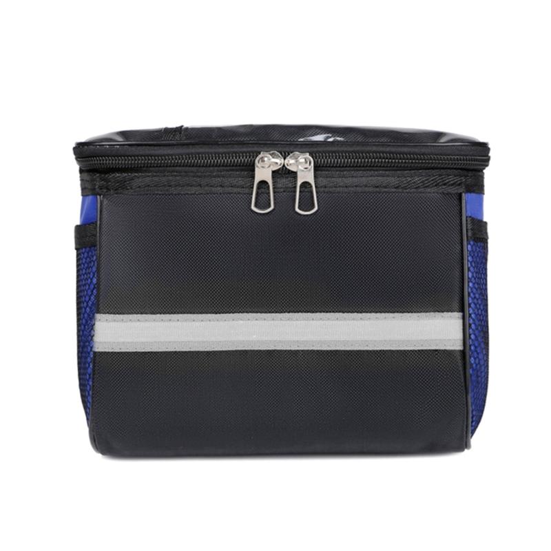 Bicycles Front Frame Storage Pouches with Reflective Strips Road Bike Handlebar Bag Cycling Accessories Easy installation